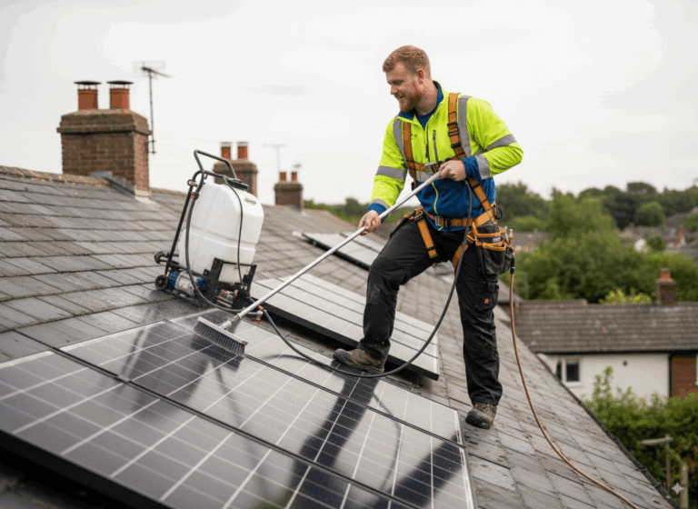luke miles solar panel cleaning in cobham